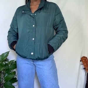 🐢Hunter green bomber jacket 🐢